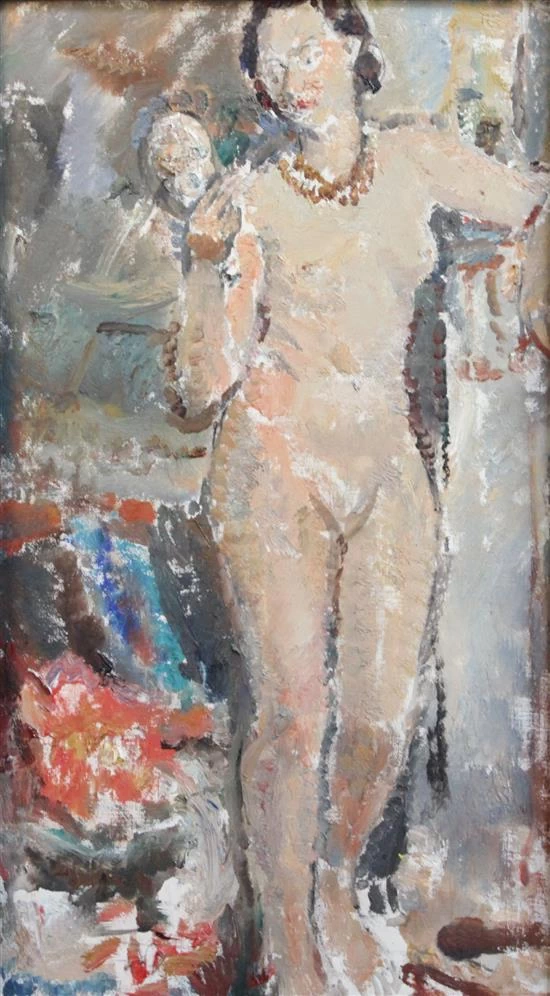 Ethel Walker - Interno con nudo femminile in piedi